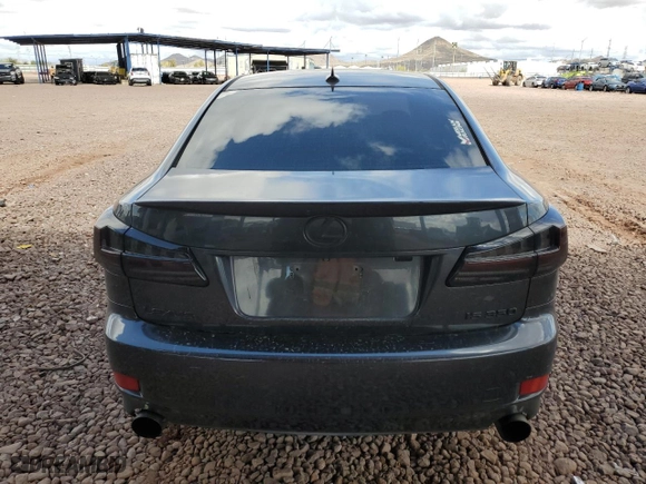 2009 Lexus IS 350 with VIN JTHBE262892016459, listed as a Copart auction lot 48908205 with 0 mi miles and Salvage Title. Bid and sale history available at carsss.com. Image 6.
