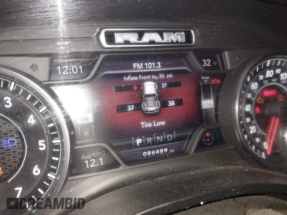 2020 Ram 1500 Big Horn with VIN 1C6SRFFT2LN182740, listed as a IAAI auction lot 41516660 with 86,489 mi miles and . Bid and sale history available at DreamBid. Image 15.