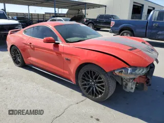 2019 Ford Mustang GT with VIN 1FA6P8CF5K5134342, listed as a Copart auction lot 55437245 with 48,918 mi miles and Salvage title. Bid and sale history available at DreamBid. Image 4.