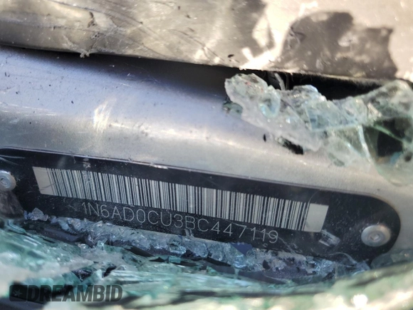 2011 Nissan Frontier SV z VIN 1N6AD0CU3BC447119, wystawiony jako Copart lot #46417145 z przebiegiem Nie podano mil oraz Szkoda całkowita • Salvage title. Historia ofert i sprzedaży dostępna na DreamBid. Obrazek 13.