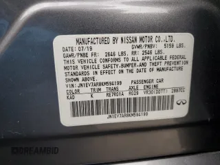 2019 Infiniti Q50 Luxe с VIN JN1EV7AR8KM594199, выставлен на аукционе Copart как лот 53190725 с пробегом 82 879 миль миль и Списание • Salvage title. История ставок и продаж доступна на DreamBid. Изображение 14.
