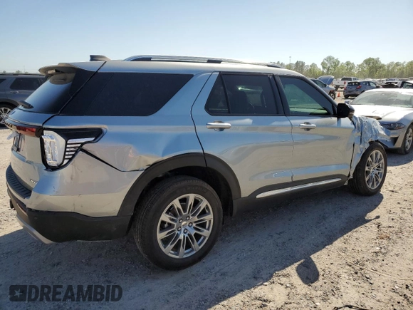 2025 Ford Explorer with VIN 1FMUK8HH6SGA04225, listed as a Copart auction lot 51096905 with 2,531 mi miles and Salvage title. Bid and sale history available at DreamBid. Image 3.