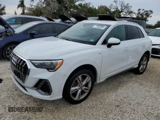 2019 Audi Q3 S line Premium with VIN WA1DECF32K1086585, listed as a Copart auction lot 77803064 with 67,991 mi miles and Non repairable. Bid and sale history available at DreamBid. Image 1.
