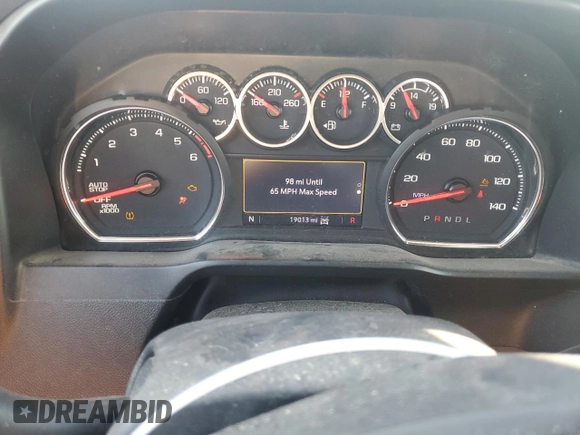 2021 Chevrolet Silverado 1500 RST with VIN 3GCUYEETXMG242080, listed as a Copart auction lot 49349025 with 19,013 mi miles and Salvage Title. Bid and sale history available at carsss.com. Image 9.