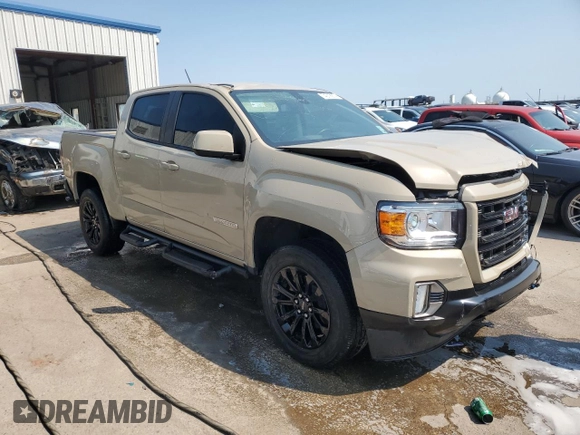 2022 GMC Canyon 2WD Elevation with VIN 1GTG5CEN6N1296407, listed as a Copart auction lot 74019974 with 43,854 mi miles and Salvage Title. Bid and sale history available at carsss.com. Image 4.