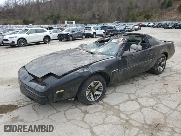 1985 Pontiac Firebird with VIN 1G2FS87S2FN235901, listed as a Copart auction lot 47164605 with 86,048 mi miles and Salvage Title. Bid and sale history available at carsss.com. Image 1.