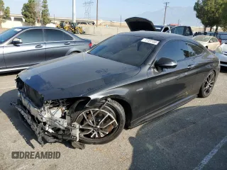 2021 Mercedes-Benz C 43 AMG with VIN W1KWJ6EB4MG096223, listed as a Copart auction lot 62723155 with 61,095 mi miles and Salvage title. Bid and sale history available at DreamBid. Image 1.
