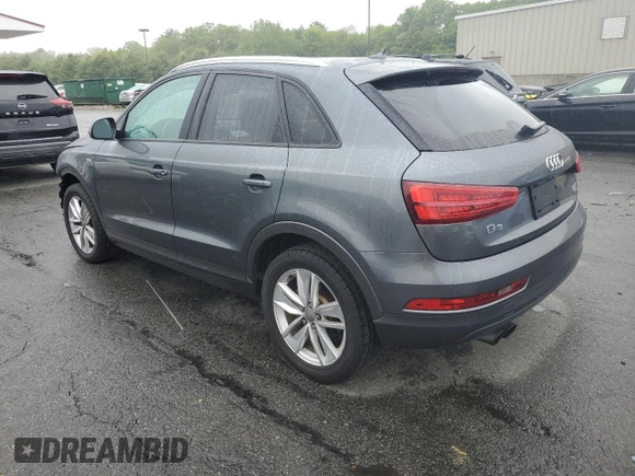 2018 Audi Q3 Premium with VIN WA1ECCFS3JR019141, listed as a Copart auction lot 57819205 with 63,200 mi miles and Salvage title. Bid and sale history available at DreamBid. Image 2.