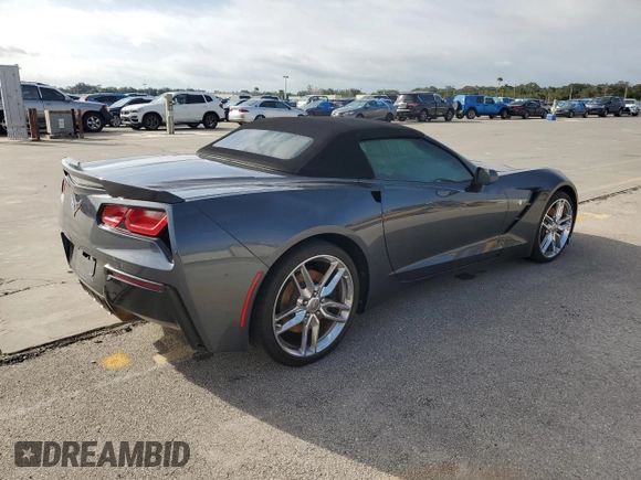 2014 Chevrolet Corvette Z51 3LT z VIN 1G1YM3D77E5125967, wystawiony jako Copart lot #74243324 z przebiegiem Nie podano mil oraz Szkoda całkowita • Salvage title. Historia ofert i sprzedaży dostępna na DreamBid. Obrazek 3.