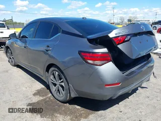 2022 Nissan Sentra SV with VIN 3N1AB8CV6NY249729, listed as a IAAI auction lot 41950019 with 44,935 mi miles. Bid and sale history available at carsss.com. Image 3.