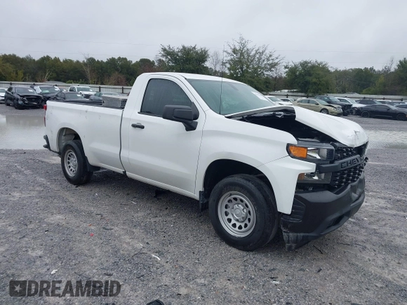 2020 Chevrolet Silverado 1500 Work Truck with VIN 3GCNWAEH1LG113089, listed as a IAAI auction lot 41315100 with 33,704 mi miles and . Bid and sale history available at DreamBid. Image 1.