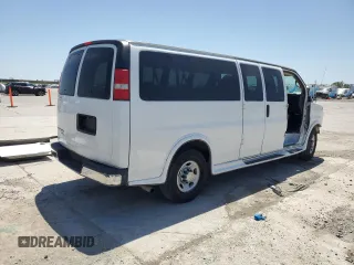 2013 Chevrolet Express Passenger LT with VIN 1GAZG1FG0D1189819, listed as a Copart auction lot 51945455 with 101,364 mi miles and Salvage title. Bid and sale history available at DreamBid. Image 3.