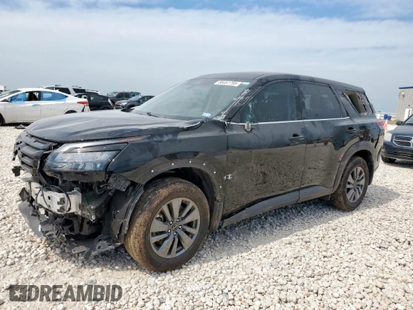 2024 Nissan Pathfinder S with VIN 5N1DR3AA6RC251354, listed as a Copart auction lot 56457795 with 36,589 mi miles and Salvage title. Bid and sale history available at DreamBid. Image 1.