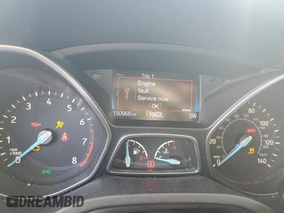 2015 Ford Focus SE with VIN 1FADP3F2XFL262340, listed as a Copart auction lot 45477525 with 150,968 mi miles and Salvage Title. Bid and sale history available at carsss.com. Image 9.