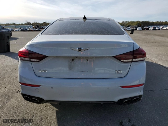 2018 Genesis G80 3.3T Sport with VIN KMHGN4JB9JU250706, listed as a Copart auction lot 86772954 with 70,838 mi miles and Salvage Title. Bid and sale history available at carsss.com. Image 6.