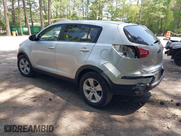 2012 Kia Sportage LX with VIN KNDPB3A22C7342085, listed as a IAAI auction lot 42313425 with 112,005 mi miles and . Bid and sale history available at DreamBid. Image 3.