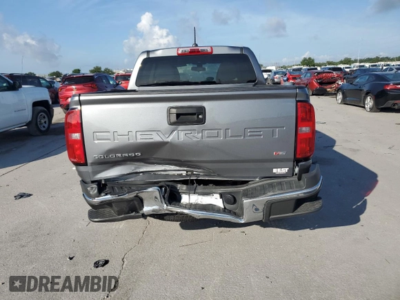 2021 Chevrolet Colorado 2WD Work Truck with VIN 1GCGSBEN6M1111936, listed as a Copart auction lot 56845975 with 38,244 mi miles and Clean title. Bid and sale history available at DreamBid. Image 6.