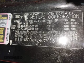 2017 Kia Sportage EX с VIN KNDPNCACXH7299218, выставлен на аукционе IAAI как лот 42227178 с пробегом Не указан миль и . История ставок и продаж доступна на DreamBid. Изображение 9.