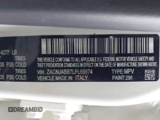 2020 Jeep Renegade Latitude с VIN ZACNJABB7LPL69974, выставлен на аукционе IAAI как лот 42265784 с пробегом 105 101 миль миль и . История ставок и продаж доступна на DreamBid. Изображение 9.