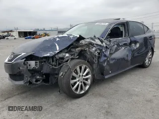 2010 Lexus IS 250 with VIN JTHBF5C21A5111287, listed as a Copart auction lot 53585745 with 158,516 mi miles and Salvage title. Bid and sale history available at DreamBid. Image 1.
