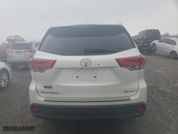 2018 Toyota Highlander SE with VIN 5TDJZRFH4JS488167, listed as a Copart auction lot 51863525 with 119,035 mi miles and Salvage Title. Bid and sale history available at carsss.com. Image 6.