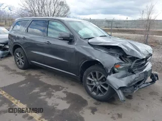 2017 Dodge Durango GT with VIN 1C4RDJDGXHC878859, listed as a IAAI auction lot 41724901 with 141,126 mi miles and . Bid and sale history available at carsss.com. Image 1.
