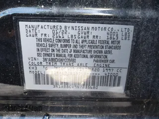 2022 Nissan Sentra SV with VIN 3N1AB8CV9NY235680, listed as a IAAI auction lot 41523366 with 27,277 mi miles and . Bid and sale history available at DreamBid. Image 9.