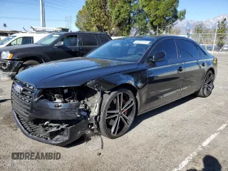 2016 Audi A8 L 3.0T with VIN WAU34AFD8GN009945, listed as a Copart auction lot 88804115 with 102,341 mi miles and Salvage Title. Bid and sale history available at carsss.com. Image 1.