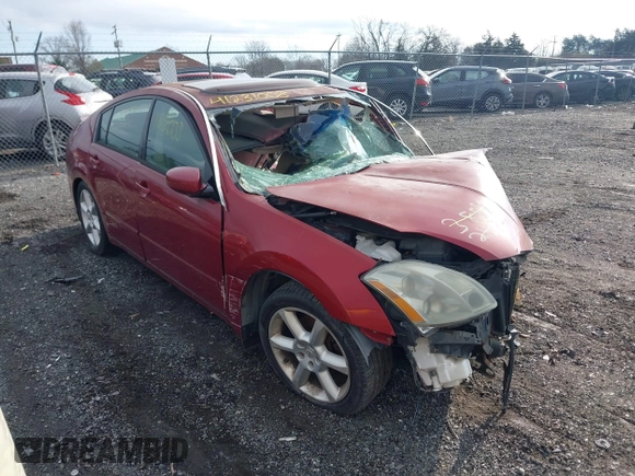 2006 Nissan Maxima 3.5 SL with VIN 1N4BA41E56C804220, listed as a IAAI auction lot 41231008 with 1 mi miles. Bid and sale history available at carsss.com. Image 1.
