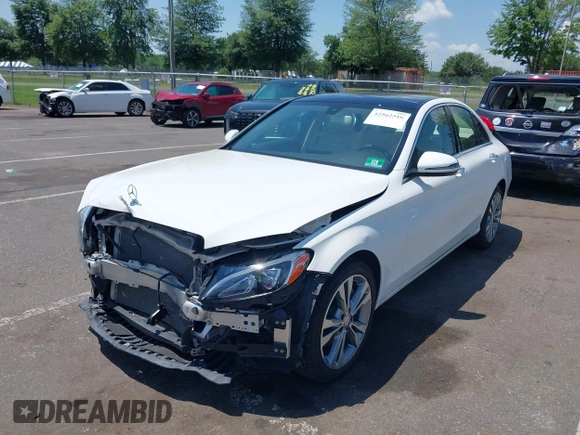 2017 Mercedes-Benz C 300 with VIN 55SWF4KB1HU183192, listed as a IAAI auction lot 42562516 with 29,356 mi miles and . Bid and sale history available at DreamBid. Image 2.