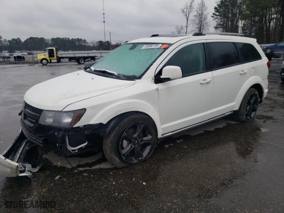 2020 Dodge Journey Crossroad with VIN 3C4PDCGB2LT259401, listed as a Copart auction lot 45880165 with 16,741 mi miles and Salvage Title. Bid and sale history available at carsss.com. Image 1.
