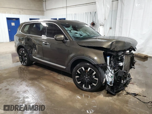 2023 Kia Telluride SX Prestige X-Pro с VIN 5XYP5DGC4PG355197, выставлен на аукционе Copart как лот 43072615 с пробегом 41 837 миль миль и Списание • Salvage title. История ставок и продаж доступна на DreamBid. Изображение 4.