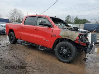2022 Ram 1500 Big Horn with VIN 1C6SRFMT5NN303332, listed as a Copart auction lot 81687224 with Not provided miles and Salvage title. Bid and sale history available at DreamBid. Image 4.