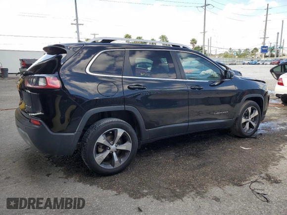 2019 Jeep Cherokee Limited z VIN 1C4PJLDBXKD302450, wystawiony jako Copart lot #54840495 z przebiegiem 141 148 mil mil oraz Nie do naprawy • Non repairable. Historia ofert i sprzedaży dostępna na DreamBid. Obrazek 3.