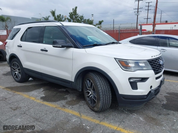 2019 Ford Explorer Sport with VIN 1FM5K8GT8KGA73895, listed as a IAAI auction lot 41546113 with 110,855 mi miles. Bid and sale history available at carsss.com. Image 1.