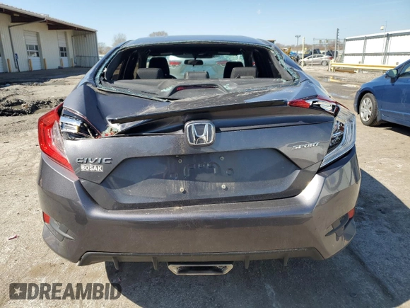 2019 Honda Civic Sport with VIN 2HGFC2F80KH565567, listed as a Copart auction lot 52384625 with 89,947 mi miles and Salvage title. Bid and sale history available at DreamBid. Image 6.