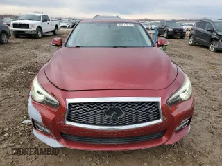 2015 Infiniti Q50 Premium with VIN JN1BV7AP6FM356004, listed as a Copart auction lot 86213714 with 79,496 mi miles and Salvage title. Bid and sale history available at DreamBid. Image 5.