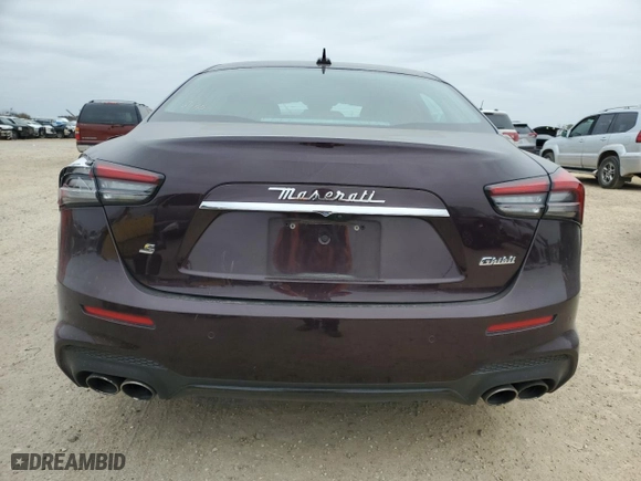 2021 Maserati Ghibli S with VIN ZAM57YSA6M1362805, listed as a Copart auction lot 46132145 with 70,497 mi miles and Salvage Title. Bid and sale history available at carsss.com. Image 6.