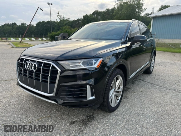 2021 Audi Q7 Premium Plus z VIN WA1LXAF78MD017379, wystawiony jako Copart lot #65096125 z przebiegiem 104 318 mil mil oraz Czysty tytuł • Clean title. Historia ofert i sprzedaży dostępna na DreamBid. Obrazek 2.