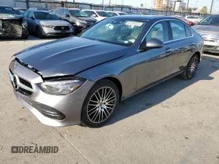 2025 Mercedes-Benz C 300 with VIN W1KAF4GB7SR251684, listed as a Copart auction lot 52391325 with 587 mi miles and Salvage Title. Bid and sale history available at DreamBid. Image 1.