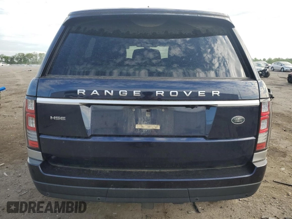 2016 Land Rover Range Rover HSE с VIN SALGS2PF6GA312478, выставлен на аукционе Copart как лот 54795465 с пробегом 50 248 миль миль и Списание • Salvage title. История ставок и продаж доступна на DreamBid. Изображение 6.