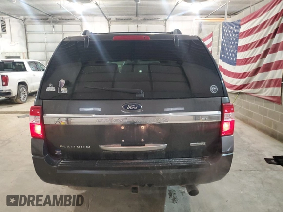 2017 Ford Expedition EL Platinum with VIN 1FMJK1MT5HEA20893, listed as a Copart auction lot 80645714 with 158,608 mi miles and Salvage Title. Bid and sale history available at carsss.com. Image 6.