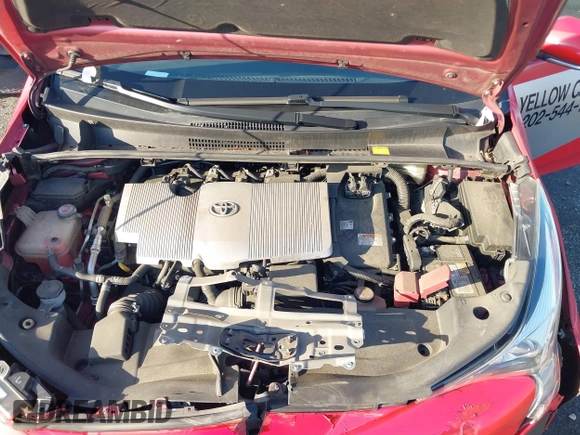 2018 Toyota Prius Two with VIN JTDKBRFUXJ3592766, listed as a IAAI auction lot 41753682 with 125,662 mi miles. Bid and sale history available at carsss.com. Image 10.