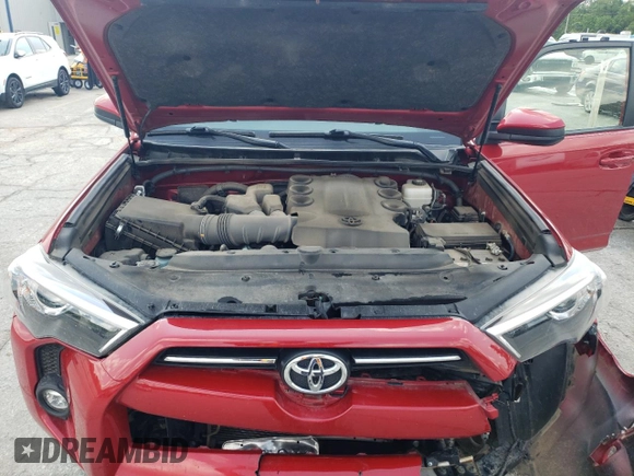 2023 Toyota 4Runner SR5 with VIN JTEMU5JR9P6164298, listed as a Copart auction lot 59108595 with 40,871 mi miles and Salvage title. Bid and sale history available at DreamBid. Image 12.