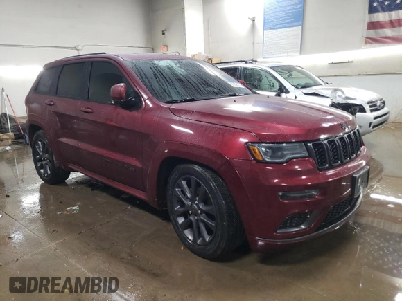 2018 Jeep Grand Cherokee High Altitude with VIN 1C4RJFCG2JC202239, listed as a Copart auction lot 87669915 with 0 mi miles and Salvage Title. Bid and sale history available at carsss.com. Image 4.