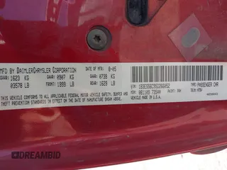 2005 Dodge Neon SXT with VIN 1B3ES56C95D266052, listed as a IAAI auction lot 42154635 with 130,744 mi miles and . Bid and sale history available at carsss.com. Image 9.