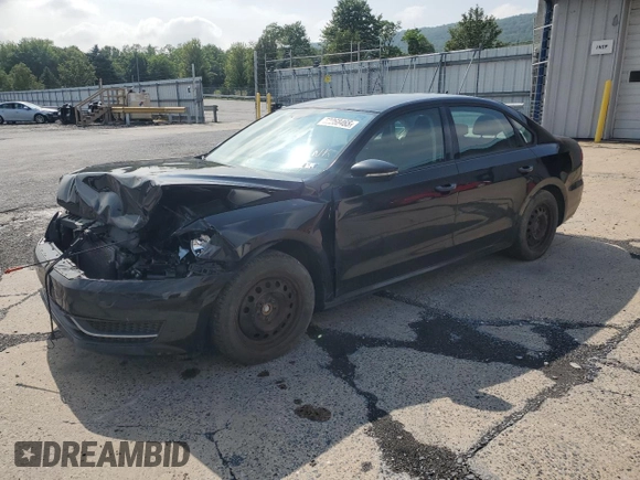 2012 Volkswagen Passat S with VIN 1VWAP7A39CC006994, listed as a Copart auction lot 59268465 with 180,500 mi miles and Salvage title. Bid and sale history available at DreamBid. Image 1.
