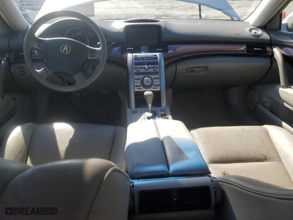 2008 Acura RL Tech Pkg with VIN JH4KB16678C003877, listed as a Copart auction lot 45499005 with NaN miles and Salvage Title. Bid and sale history available at carsss.com. Image 8.