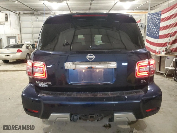 2018 Nissan Armada SL with VIN JN8AY2NC6J9554804, listed as a Copart auction lot 46273275 with NaN miles and Salvage Title. Bid and sale history available at carsss.com. Image 6.