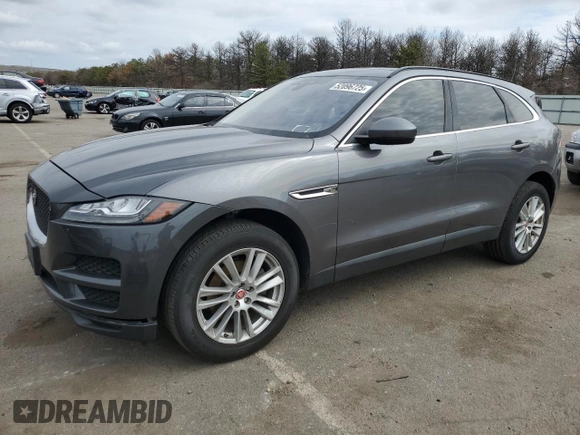 2018 Jaguar F-Pace 25t Prestige z VIN SADCK2FX6JA259468, wystawiony jako Copart lot #52096725 z przebiegiem 131 723 mil mil oraz Czysty tytuł • Clean title. Historia ofert i sprzedaży dostępna na DreamBid. Obrazek 1.